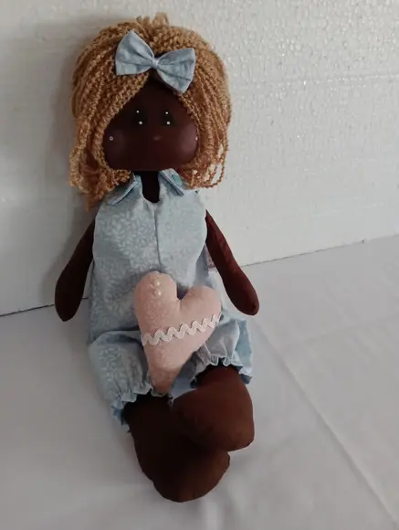 Boneca de Pano Negra Frete Grátis Por Estado (de Pano)