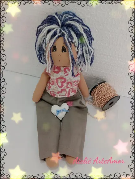Boneca de Pano Sophia Podemos Personalizar o Nome da Criança