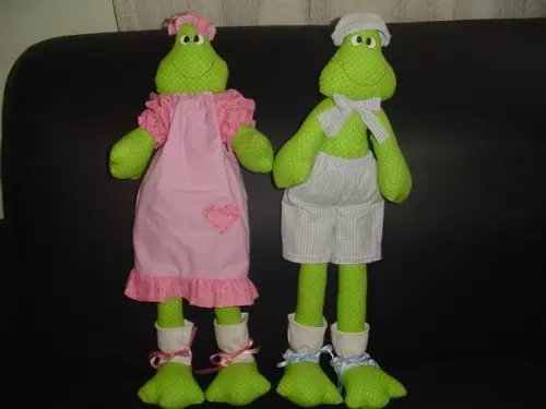 Casal de Sapo de Tecido
