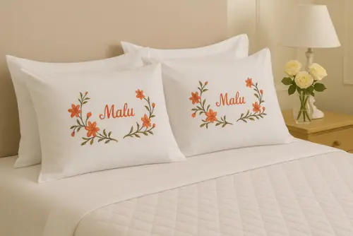 Fronha/porta Travesseiro Bordada - Personalizável