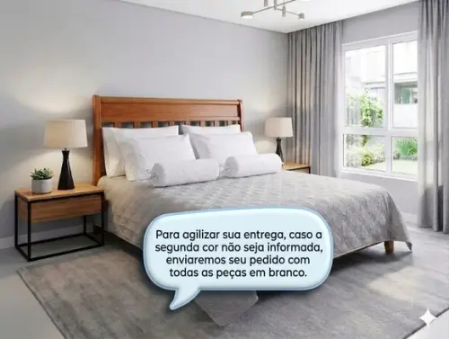 Kit 4 Fronhas e 2 Capas para Rolinho - Personalizado 2 Cores