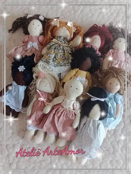 Kit Bonecas Diversas- Bonecas para Brincar, Decorar ...