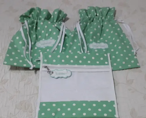 Kit Escolar Sachets - Saquinhos Limpas/sujas