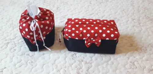 Kit Estojo e Porta Papel Higiênico