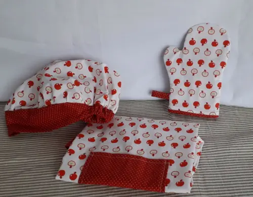 Kit Mini Chefe - Avental/touca Culinária Infantil