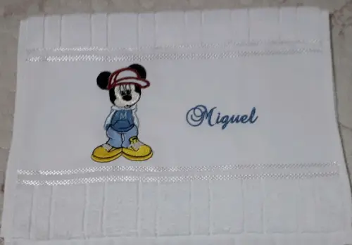 Kit Toalhas de Mão Escolar Bordada
