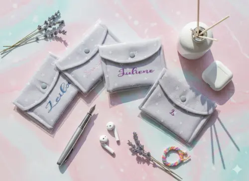 Lembrancinha Mini Carteira Personalizada Tecido multiuso