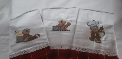 Pano de Prato Ginger Natal Decoração
