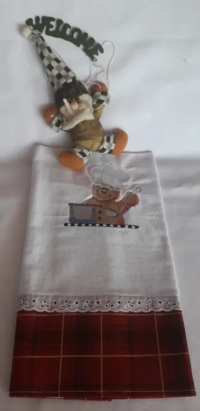 Pano de Prato Ginger Natal Decoração