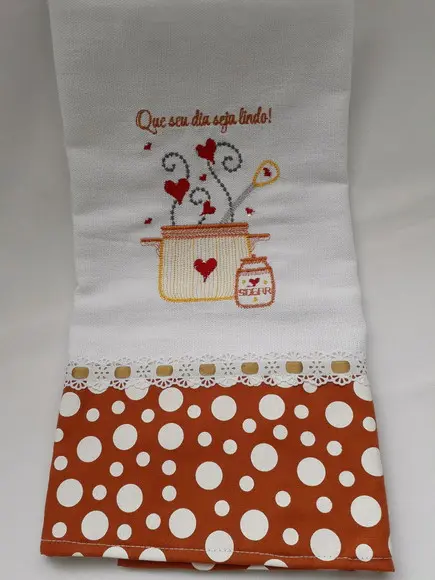 Pano Decorativo Para A Cozinha - Que Seu Dia Seja Lindo.