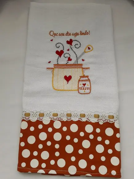 Pano Decorativo Para A Cozinha - Que Seu Dia Seja Lindo.