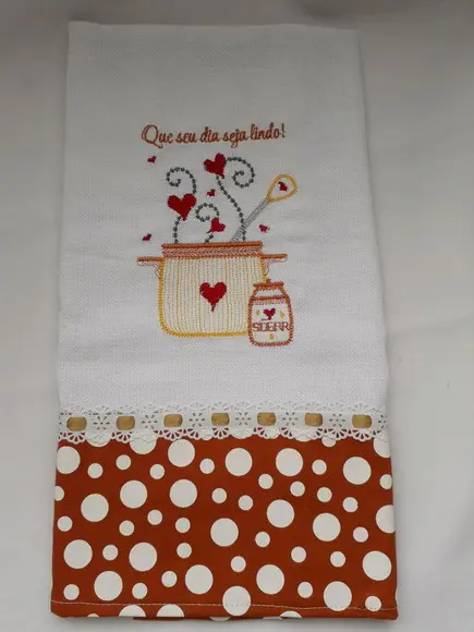 Pano Decorativo Para A Cozinha - Que Seu Dia Seja Lindo.