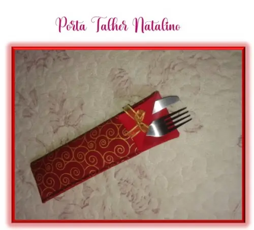 Porta Talher Decoração Natal - Frete Grátis Por Estado
