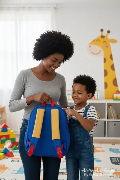 Protetor de Ombro para Alças de Mochila Escolar Volta Aulas
