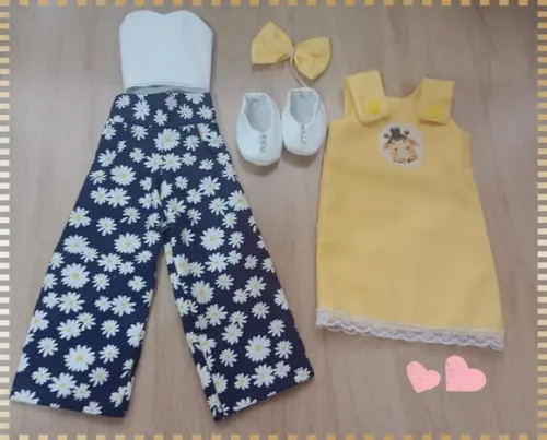 Roupas para Boneca* - Kit com 6 Peças