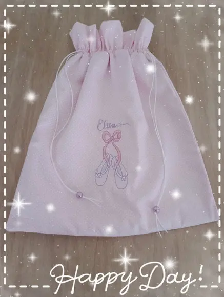 Saquinho Ballet Impermeável Personalizado-edição Exclusiva