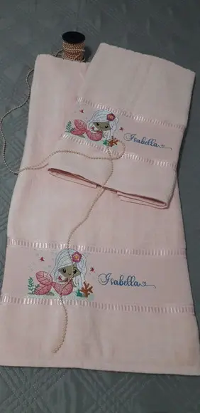 Toalha Infantil Personalizada - Sereia