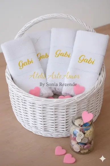 Toalhinha Escolar Bordada - Personalizado