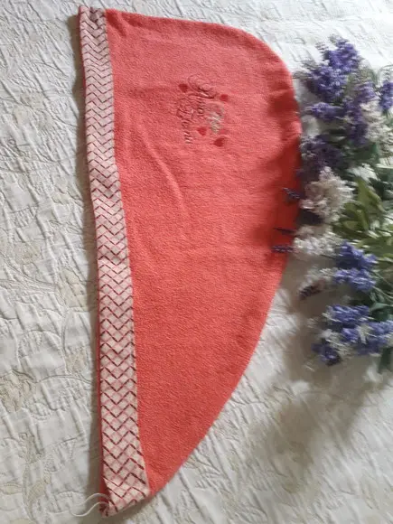 Touca Banho Atoalhada -Dia das Mães
