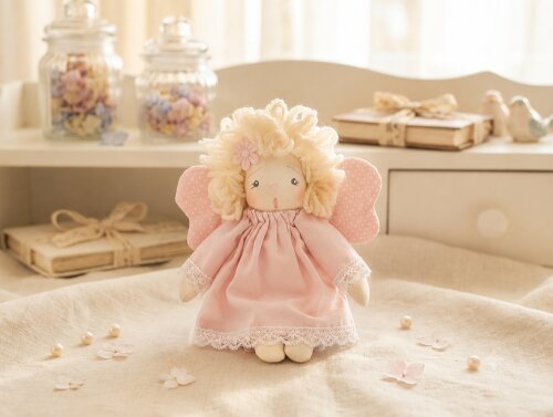 Anjinho de Pano Artesanal | Decoração Infantil, Lembrancinha e 