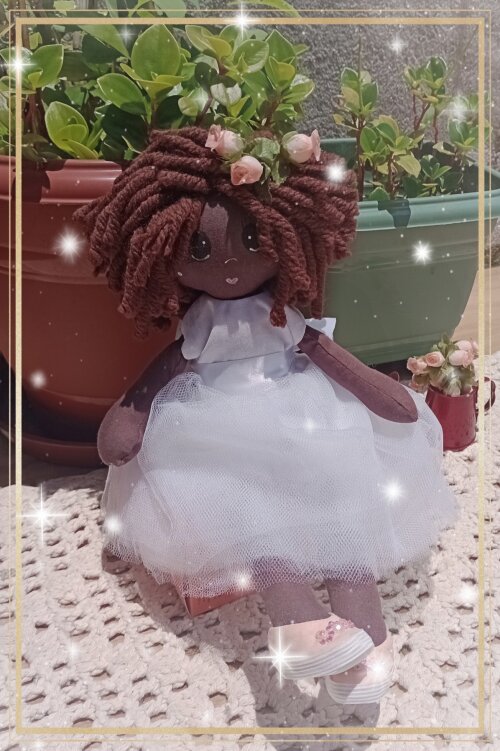 Boneca de Pano 35 cm Kyara