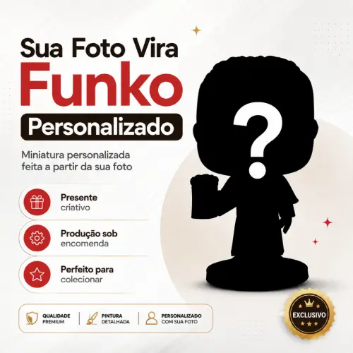 Funko Personalizado Pela Sua Foto – Miniatura Colecionável Sob Encomenda Presente Criativo
