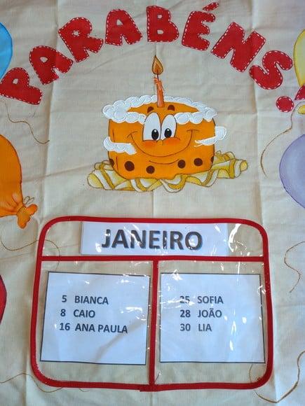 Aniversários do Mês -  Pintado à Mão