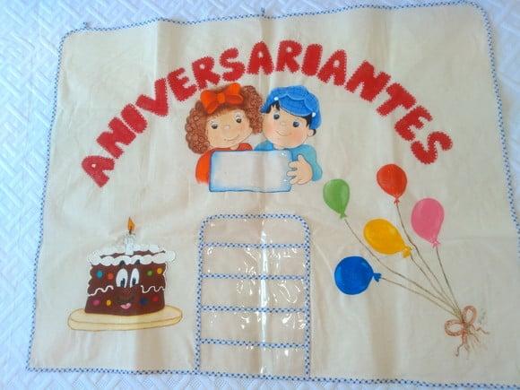 Aniversários do Mês -  Pintado à Mão