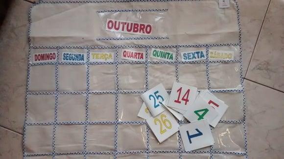 Calendário Permanente - em tecido