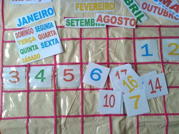 Calendário Permanente - em tecido