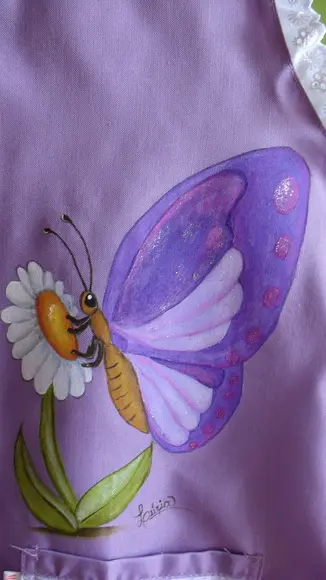 Jaleco Borboleta na Flor