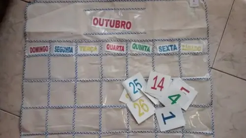 Calendário Permanente - em tecido