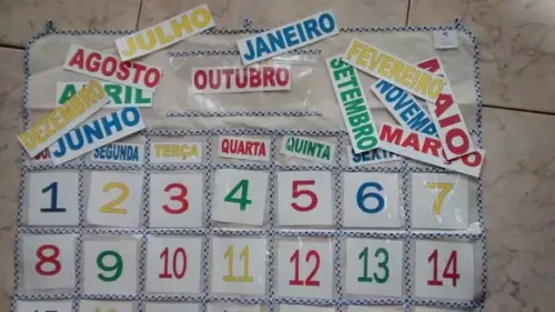 Calendário Permanente - em tecido