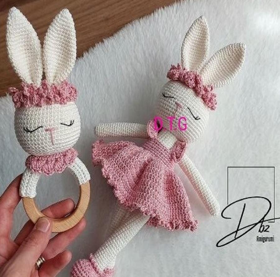 Receita Amigurumi Coelha Bailarina