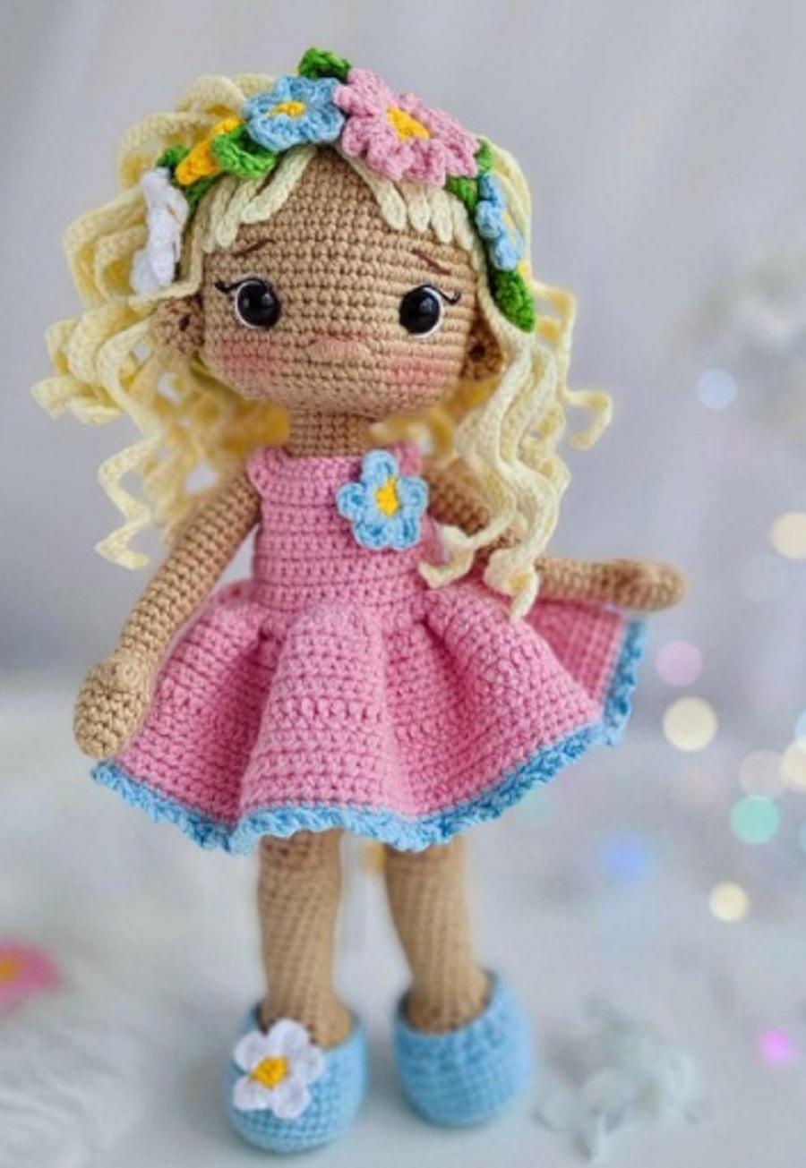 Receita Amigurumi Boneca Primavera
