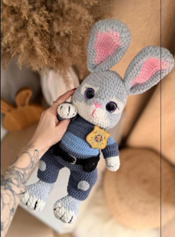 Receita Amigurumi Zootopia Judy