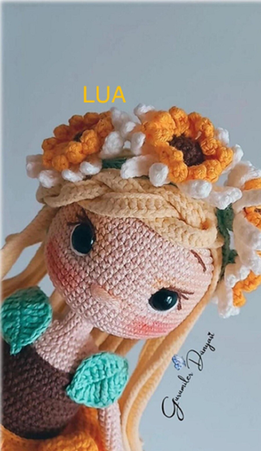 Receita Amigurumi Boneca lua
