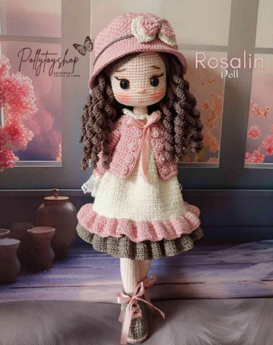 Receita Amigurumi Boneca Rosalina