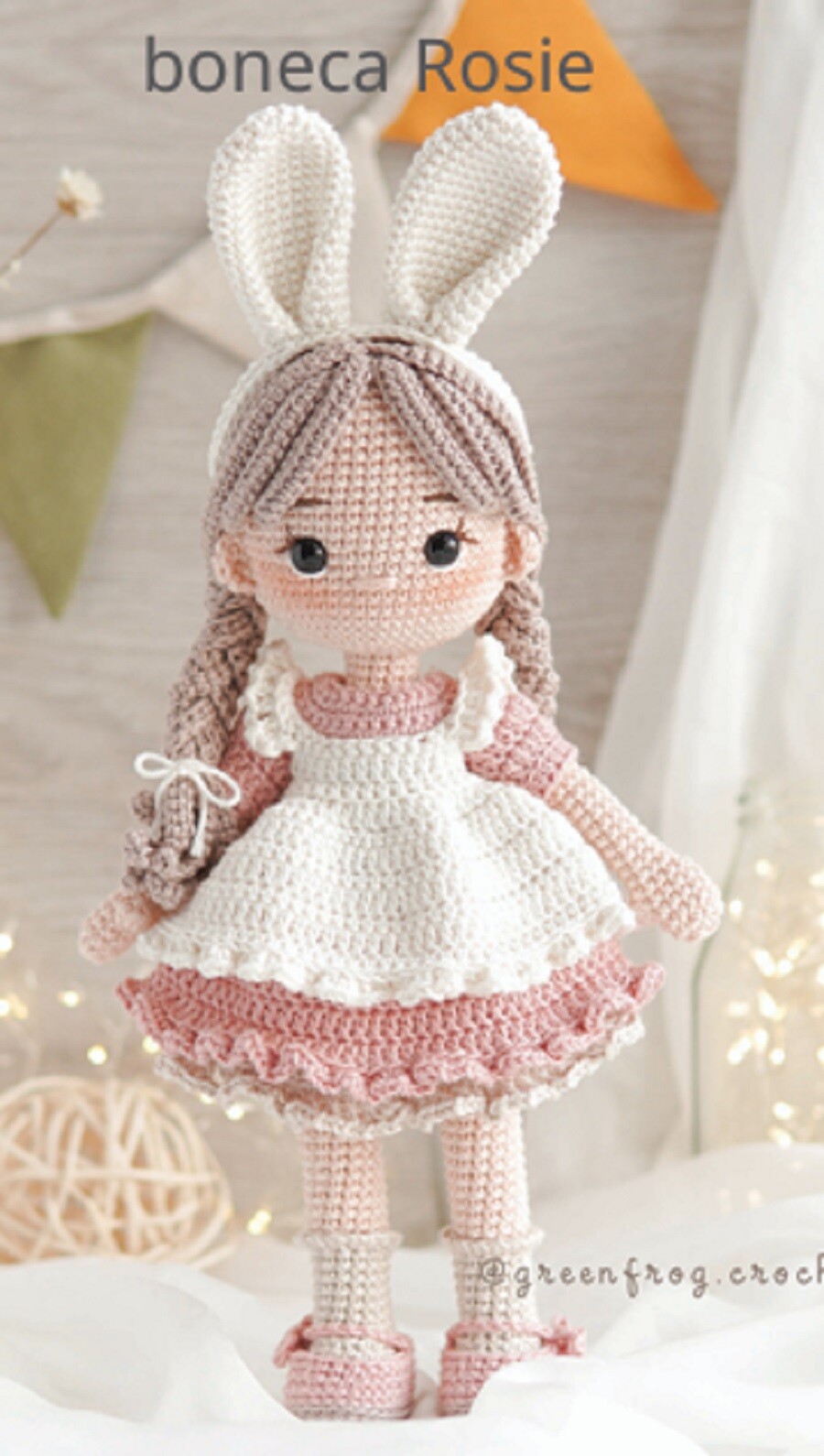 Receita Amigurumi Boneca Rosie