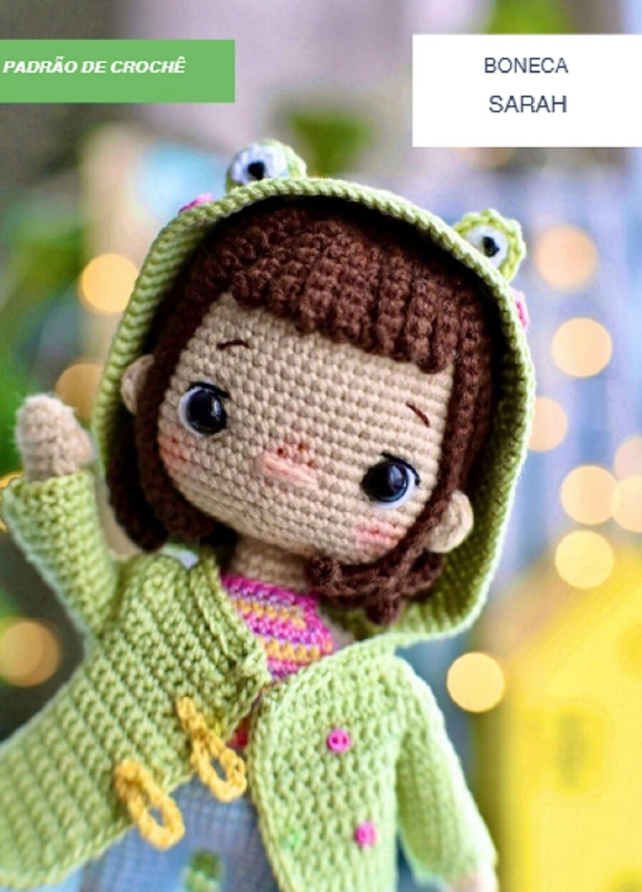 Receita Amigurumi Boneca Sarah