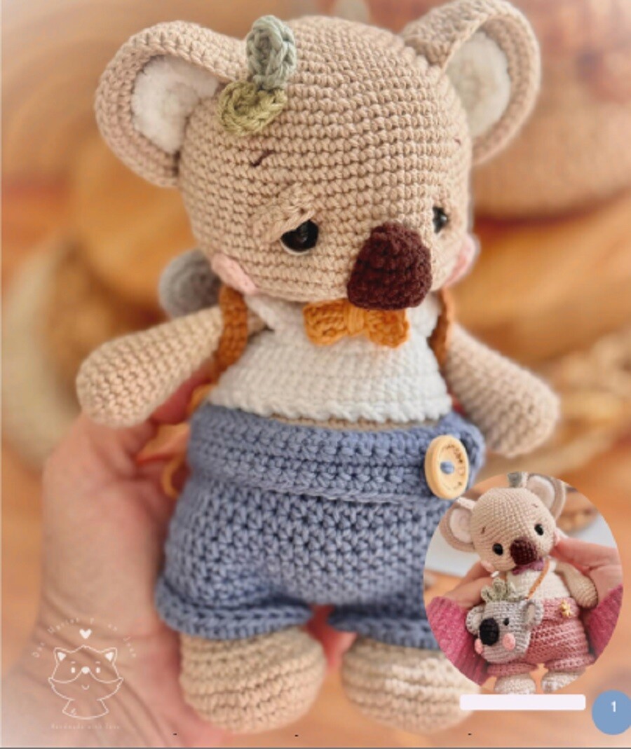 Receita Amigurumi Koala