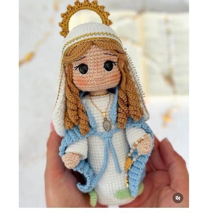 Receita Amigurumi Nossa Senhora das Graças