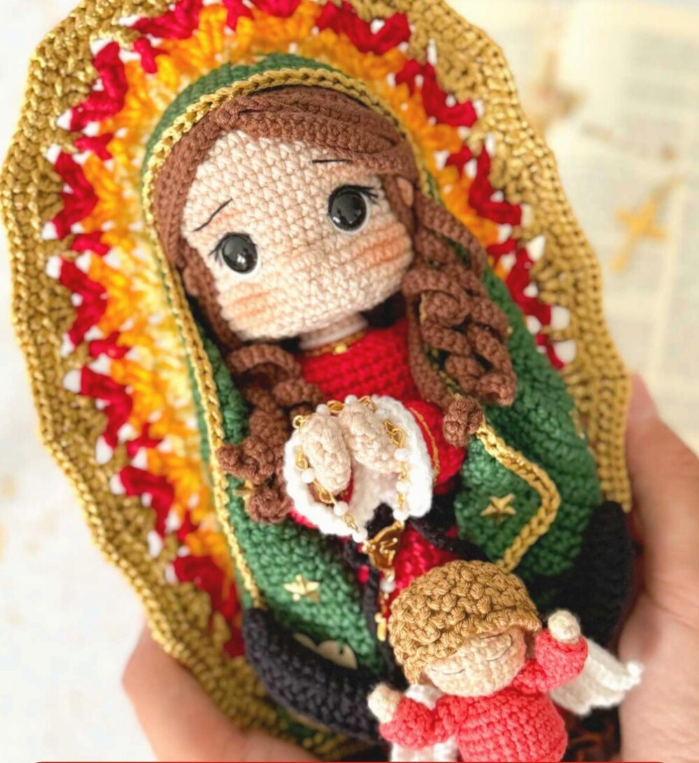 Receita Amigurumi Nossa Senhora De Guadalupe