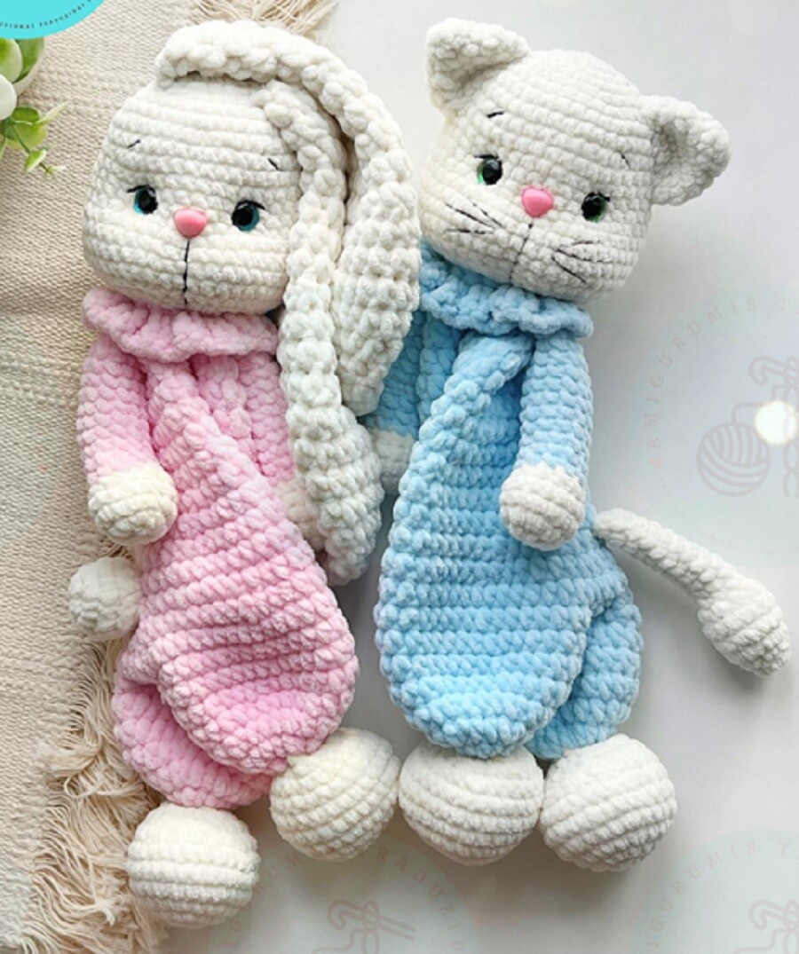 Receita Amigurumi Naninha Coelha e Gato