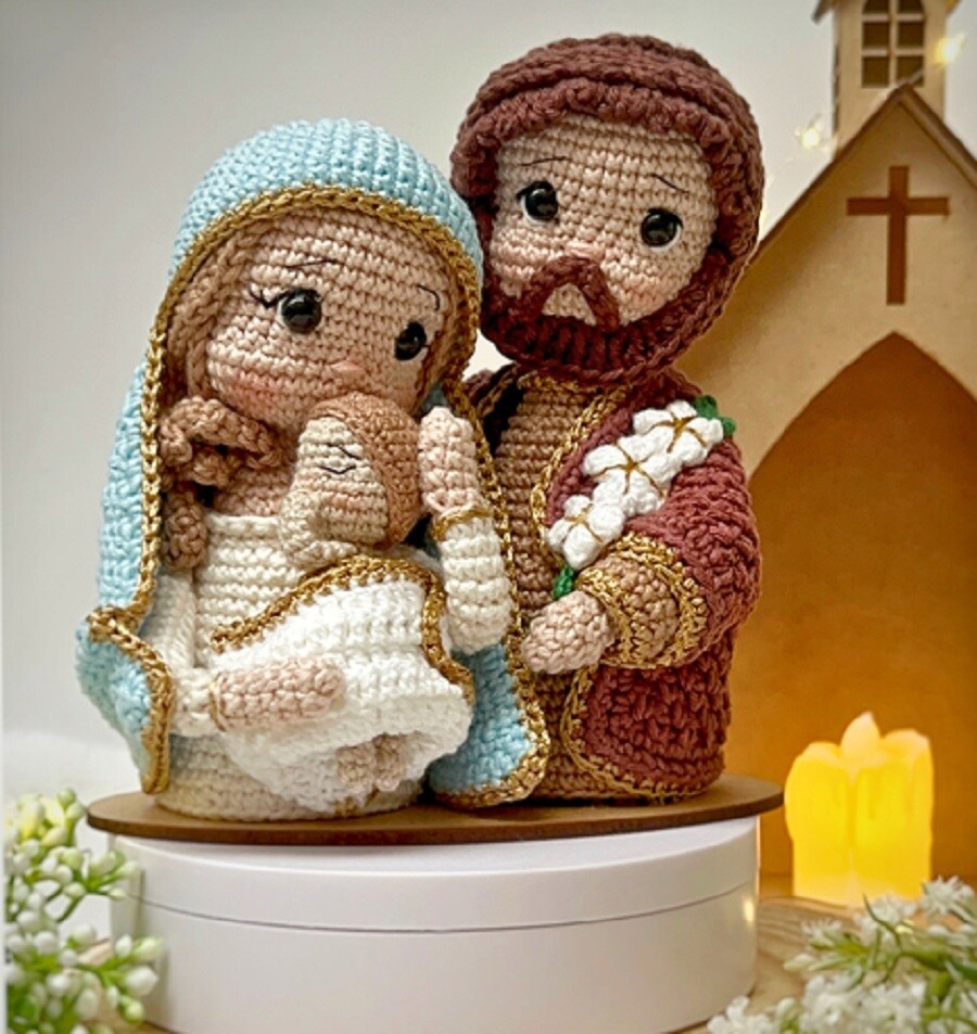 Receita Amigurumi Sagrada Família
