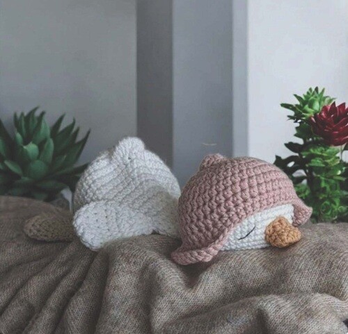 Receita Amigurumi Pato Dormindo- PDF