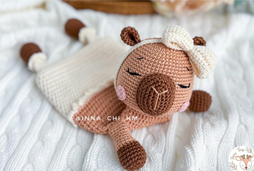 Receita Naninha Pabybara Capivara Amigurumi - PDF