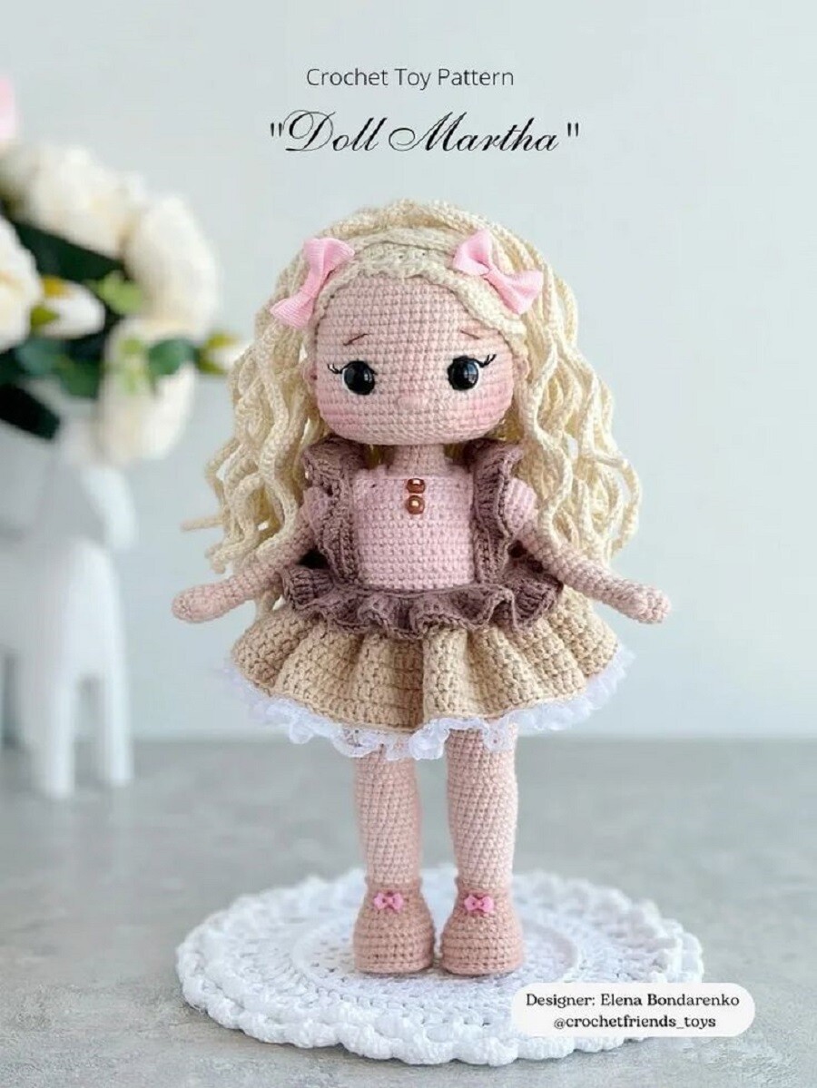 Receita Boneca Martha Amigurumi