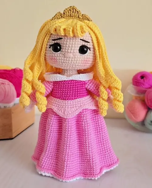Receita Amigurumi Princesa Aurora