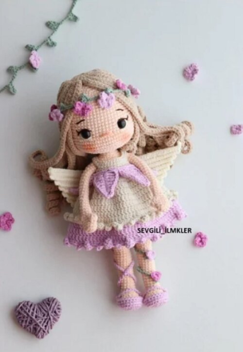 Receita Amigurumi Boneca Fada